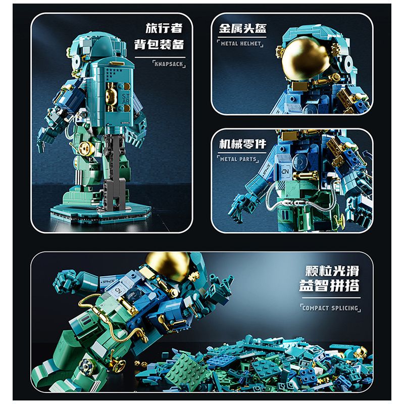 DUOMAIKA D1317 1317 NGÔI SAO DU HÀNH bộ đồ chơi xếp lắp ráp ghép mô hình STARRY SKY TRAVELER