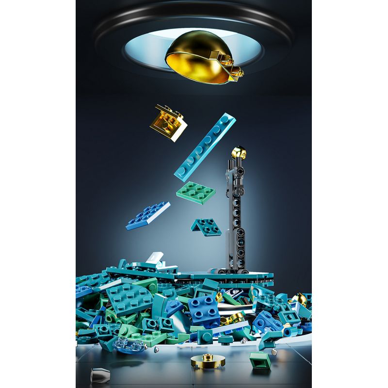 DUOMAIKA D1317 1317 NGÔI SAO DU HÀNH bộ đồ chơi xếp lắp ráp ghép mô hình STARRY SKY TRAVELER