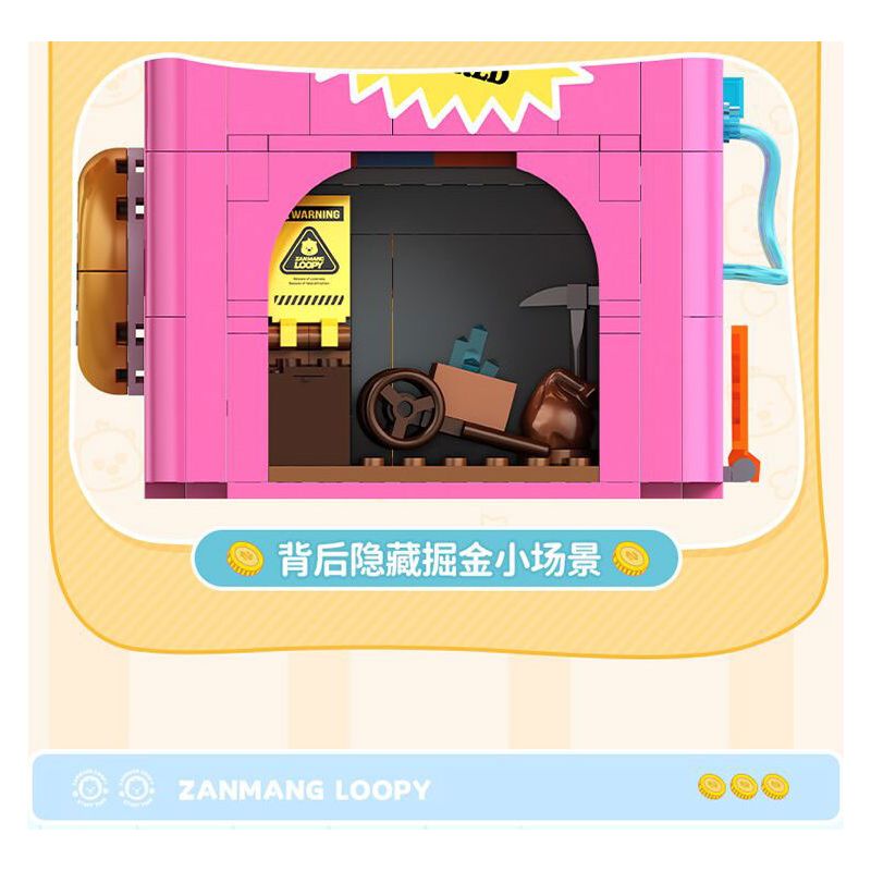 TOP TOY TC2328 2328 ZANMANG LOOPY VUI NHỘN RỬA TỎI bộ đồ chơi xếp lắp ráp ghép mô hình 380 khối