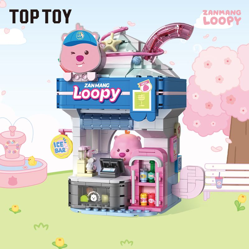 TOP TOY TC2329 2329 ZANMANG LOOPY FUN LI YOUBING BAR bộ đồ chơi xếp lắp ráp ghép mô hình 380 khối