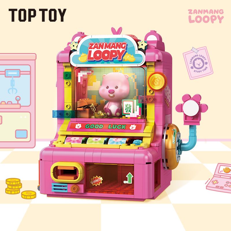 TOP TOY TC2330 2330 ZANMANG LOOPY THÚ VỊ CHÚ GẤU TRÚC LAO VÀO TRANH GIÀNH VÀNG bộ đồ chơi xếp lắp ráp ghép mô hình 380 khối