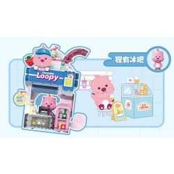TOP TOY TC2330 2330 ZANMANG LOOPY THÚ VỊ CHÚ GẤU TRÚC LAO VÀO TRANH GIÀNH VÀNG bộ đồ chơi xếp lắp ráp ghép mô hình 380 khối
