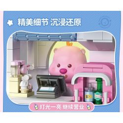 TOP TOY TC2330 2330 ZANMANG LOOPY THÚ VỊ CHÚ GẤU TRÚC LAO VÀO TRANH GIÀNH VÀNG bộ đồ chơi xếp lắp ráp ghép mô hình 380 khối