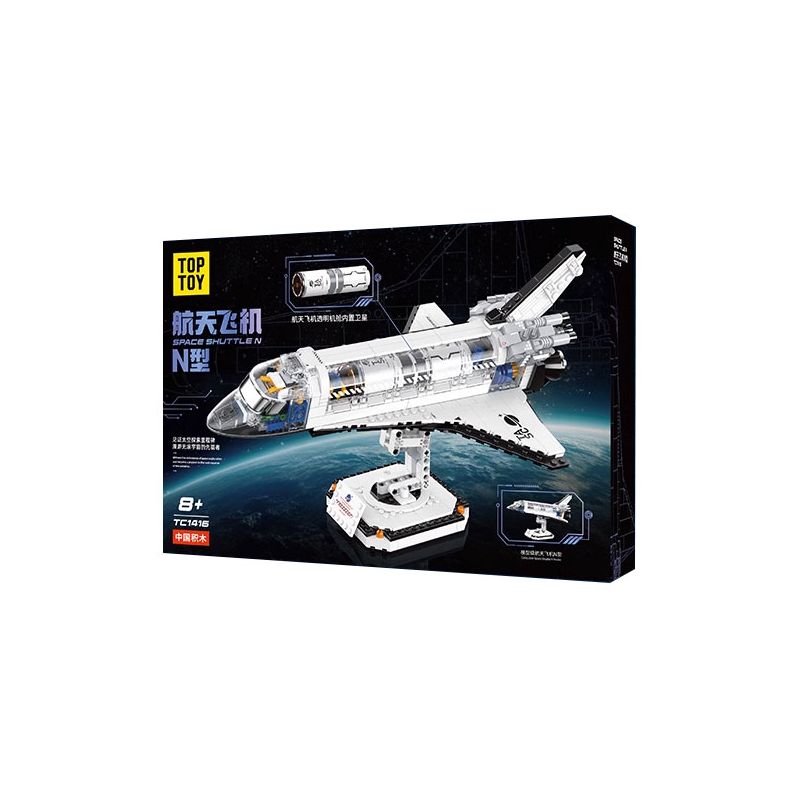 TOP TOY TC1416 1416 TÀU CON THOI LOẠI bộ đồ chơi xếp lắp ráp ghép mô hình Creator SPACE SHUTTLE N Sáng Tạo 620 khối