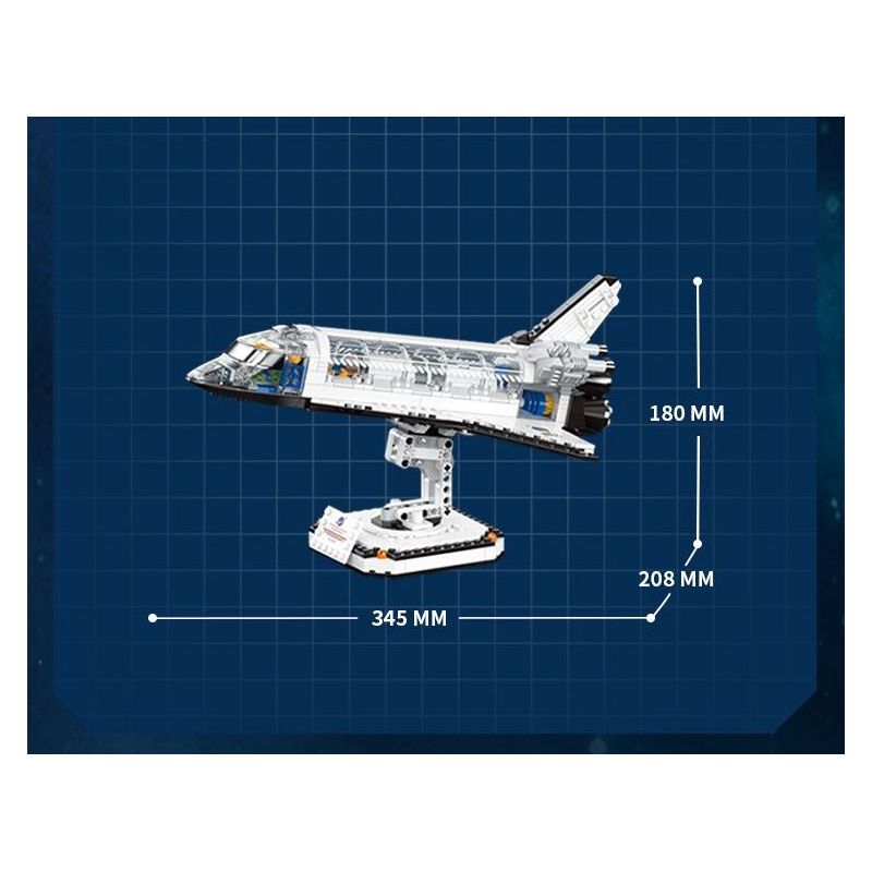 TOP TOY TC1416 1416 TÀU CON THOI LOẠI bộ đồ chơi xếp lắp ráp ghép mô hình Creator SPACE SHUTTLE N Sáng Tạo 620 khối