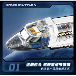 TOP TOY TC1416 1416 TÀU CON THOI LOẠI bộ đồ chơi xếp lắp ráp ghép mô hình Creator SPACE SHUTTLE N Sáng Tạo 620 khối