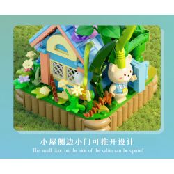 DUOMAIKA D2012 2012 CABIN RỪNG CỦA GẤU bộ đồ chơi xếp lắp ráp ghép mô hình FOREST HOUSE