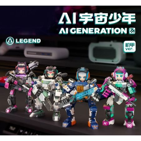 FUNIFY W9030 9030 AI UNIVERSE BOY MECHA 4 LOẠI bộ đồ chơi xếp lắp ráp ghép mô hình