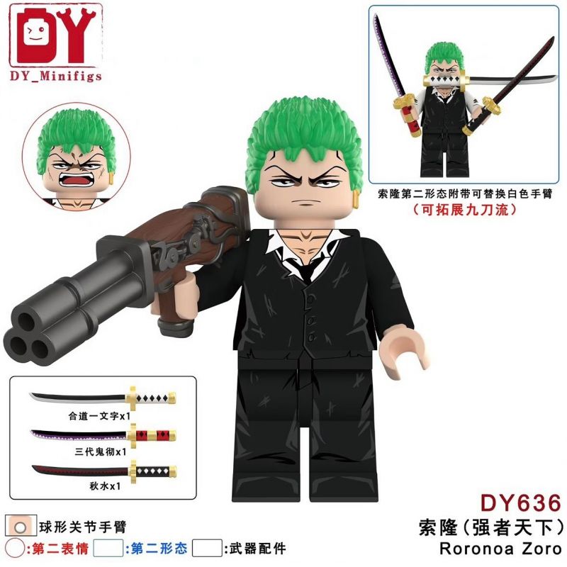 DY_MINIFIGS DY636 non  MÔ HÌNH NHỎ ZORO (THẾ GIỚI MẠNH NHẤT) bộ đồ chơi xếp lắp ráp ghép mô hình Movie & Game RORONOA ZORO Phim Và Trò Chơi