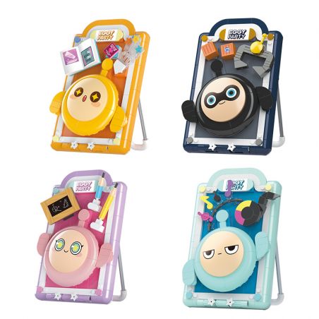 WISE BLOCK AULDEY HA392103 392103 EGGMAN PARTY TRANH 3D CÓ 4 LOẠI EGGY YELLOW BLACK PINK BLUE bộ đồ chơi xếp lắp ráp ghép mô hình Movie & Game Phim Và Trò Chơi 808 khối