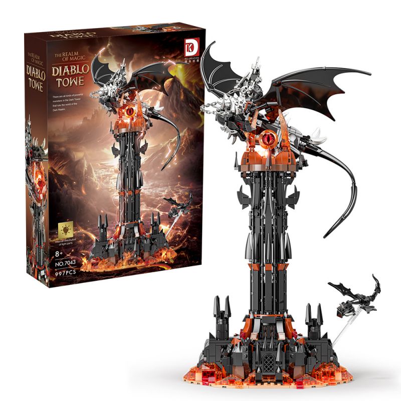 DK 7043 non Lego THÁP TỐI bộ đồ chơi xếp lắp ráp ghép mô hình The Lord Of The Rings Chúa Nhẫn 997 khối