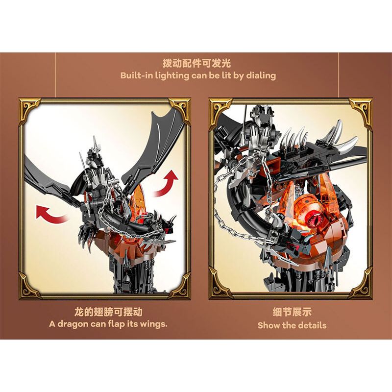 DK 7043 THÁP TỐI bộ đồ chơi xếp lắp ráp ghép mô hình The Lord Of The Rings Chúa Nhẫn 997 khối