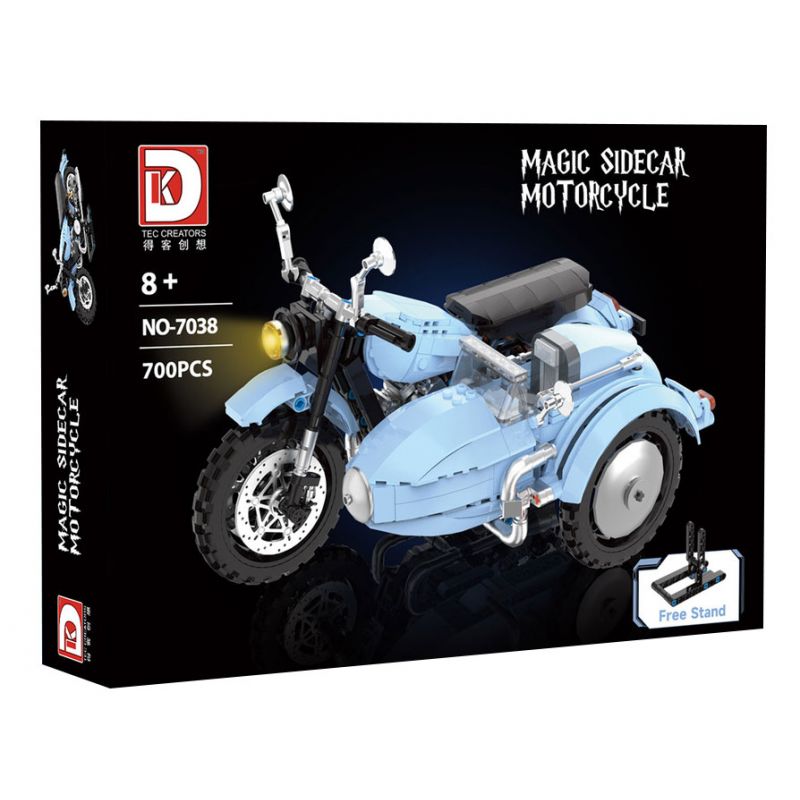 DK 7038 XE MÁY SIDECAR MA THUẬT CỦA HAGRID bộ đồ chơi xếp lắp ráp ghép mô hình Harry Potter MAGIC SIDECAR MOTORCYCLE Chú Bé Phù Thủy 700 khối