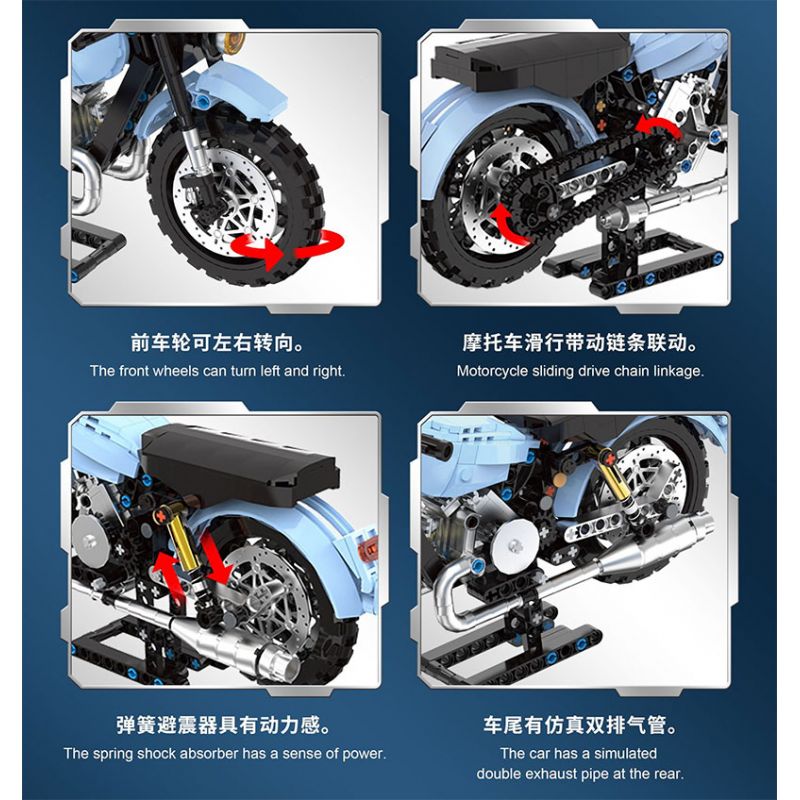 DK 7038 XE MÁY SIDECAR MA THUẬT CỦA HAGRID bộ đồ chơi xếp lắp ráp ghép mô hình Harry Potter MAGIC SIDECAR MOTORCYCLE Chú Bé Phù Thủy 700 khối