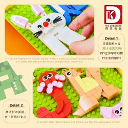 DK 5004 HÌNH CHỮ ĐỘNG VẬT NGỘ NGHĨNH bộ đồ chơi xếp lắp ráp ghép mô hình Creator ANIMALS BRICK Sáng Tạo 1151 khối