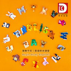 DK 5004 HÌNH CHỮ ĐỘNG VẬT NGỘ NGHĨNH bộ đồ chơi xếp lắp ráp ghép mô hình Creator ANIMALS BRICK Sáng Tạo 1151 khối