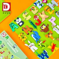 DK 5004 HÌNH CHỮ ĐỘNG VẬT NGỘ NGHĨNH bộ đồ chơi xếp lắp ráp ghép mô hình Creator ANIMALS BRICK Sáng Tạo 1151 khối
