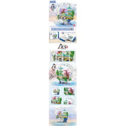 ZHEGAO LZ8284 8284 CUNG ĐIỆN QUẢNG HÁN bộ đồ chơi xếp lắp ráp ghép mô hình Arts & Crafts MOON PALACE 2946 khối