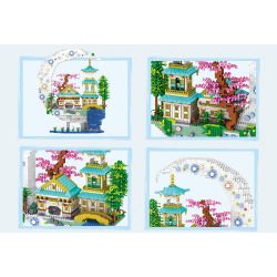 ZHEGAO LZ8284 8284 CUNG ĐIỆN QUẢNG HÁN bộ đồ chơi xếp lắp ráp ghép mô hình Arts & Crafts MOON PALACE 2946 khối