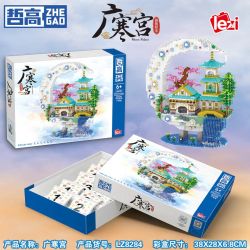 ZHEGAO LZ8284 8284 CUNG ĐIỆN QUẢNG HÁN bộ đồ chơi xếp lắp ráp ghép mô hình Arts & Crafts MOON PALACE 2946 khối