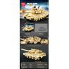 MINGDI LEIBAO K2079 2079 XE TĂNG M1A1 bộ đồ chơi xếp lắp ráp ghép mô hình Military Army M1A1 TANK Quân Sự Bộ Đội 354 khối