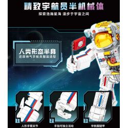 LEIBAO 8015 PHI HÀNH GIA CƠ KHÍ bộ đồ chơi xếp lắp ráp ghép mô hình OUTER SPACE ASTRONAUTS 1038 khối
