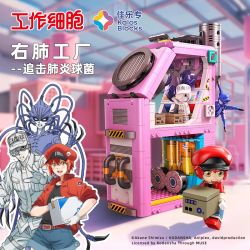 JIALE SPECIAL 32001 CÁC TẾ BÀO ĐANG HOẠT ĐỘNG NHÀ MÁY PHỔI PHẢI ĐUỔI THEO PHẾ CẦU KHUẨN bộ đồ chơi xếp lắp ráp ghép mô hình Movie & Game Phim Và Trò Chơi 964 khối