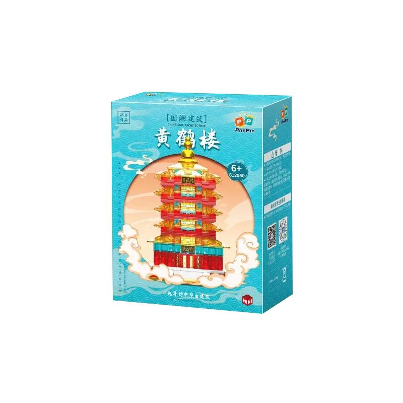 ZHEGAO 612050 non Lego KIẾN TRÚC XU HƯỚNG QUỐC GIA THÁP HẠC VÀNG bộ đồ chơi xếp lắp ráp ghép mô hình Architecture Công Trình Kiến Trúc