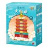 ZHEGAO 612050 KIẾN TRÚC XU HƯỚNG QUỐC GIA THÁP HẠC VÀNG bộ đồ chơi xếp lắp ráp ghép mô hình Architecture Công Trình Kiến Trúc