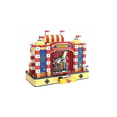 KEEPPLEY K21302 21302 BẠN CÙNG LỚP CHU RẠP XIẾC ẢO THUẬT bộ đồ chơi xếp lắp ráp ghép mô hình CHOUCHOU