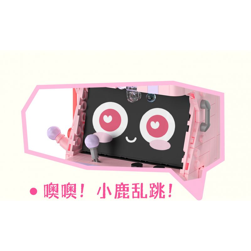 WEILE CREATION 2174 QUẦY TRÁNG MIỆNG CHANH VANI bộ đồ chơi xếp lắp ráp ghép mô hình ICE CREAM 656 khối