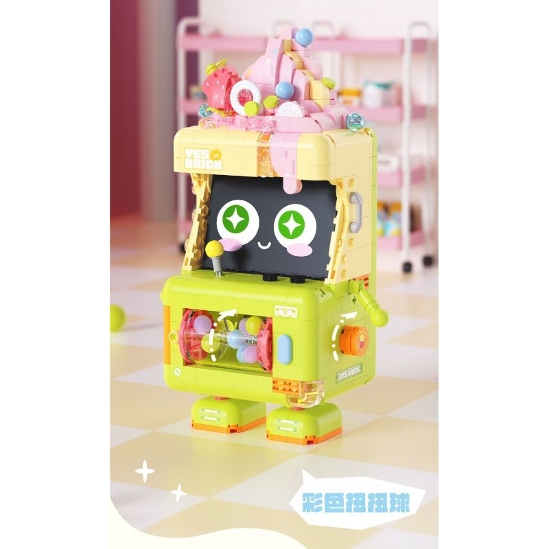 WEILE CREATION 2175 DESSERT INN GẶP GỠ VỚI BỘT KHOAI MÔN bộ đồ chơi xếp lắp ráp ghép mô hình ICE CREAM 623 khối