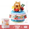 GEKKOSHA 802027 BÁNH BẬP BÊNH THÚ CƯNG DỄ THƯƠNG CHÚ GẤU ANH ĐÀO SAY RƯỢU bộ đồ chơi xếp lắp ráp ghép mô hình Arts & Crafts SHAKE