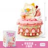GEKKOSHA 802028 BÁNH LẮC THÚ CƯNG DỄ THƯƠNG BÉ MEO VỚI VỎ SỮA DÂU bộ đồ chơi xếp lắp ráp ghép mô hình Arts & Crafts SHAKE