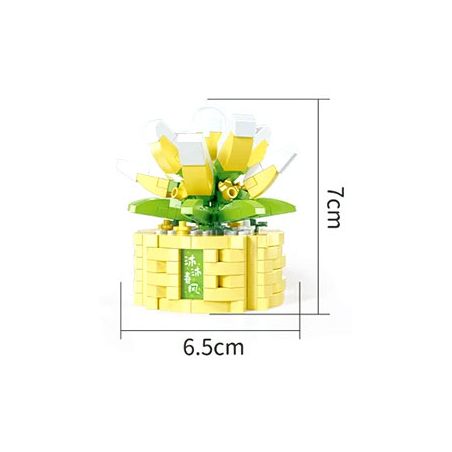 MOYU BLOCK MY97139 97139 YÊU TINH TRONG CHẬU LÀN GIÓ XUÂN ÊM DỊU bộ đồ chơi xếp lắp ráp ghép mô hình Creator Sáng Tạo 261 khối