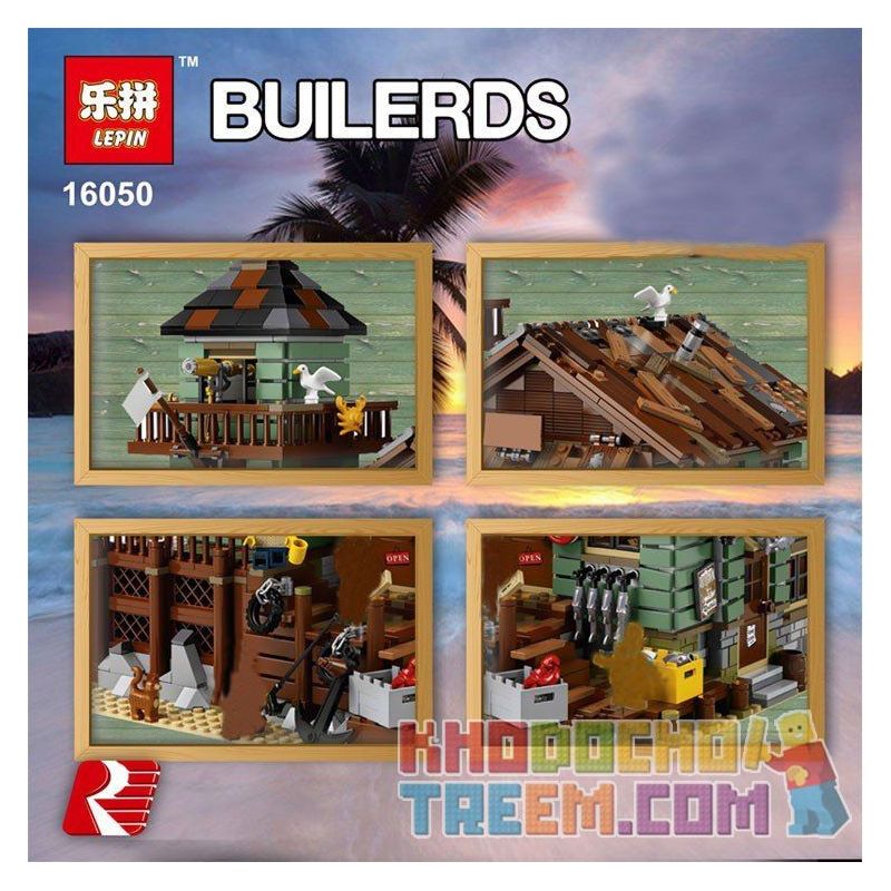 Not Lego Ideas 21310 Old Fishing Store Old Fish Shop , Blank 52004 K8001  8001 S7301 7301