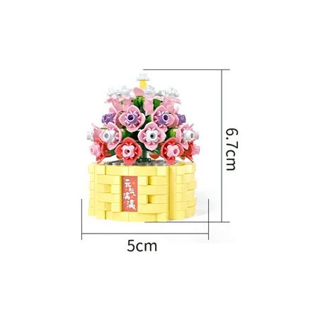 MOYU BLOCK MY97141 97141 YÊU TINH TRONG CHẬU TRÀN ĐẦY NĂNG LƯỢNG bộ đồ chơi xếp lắp ráp ghép mô hình Creator Sáng Tạo 282 khối