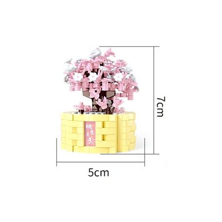 MOYU BLOCK MY97143 97143 YÊU TINH TRONG CHẬU ĐÀO YAOYAO bộ đồ chơi xếp lắp ráp ghép mô hình Creator Sáng Tạo 284 khối
