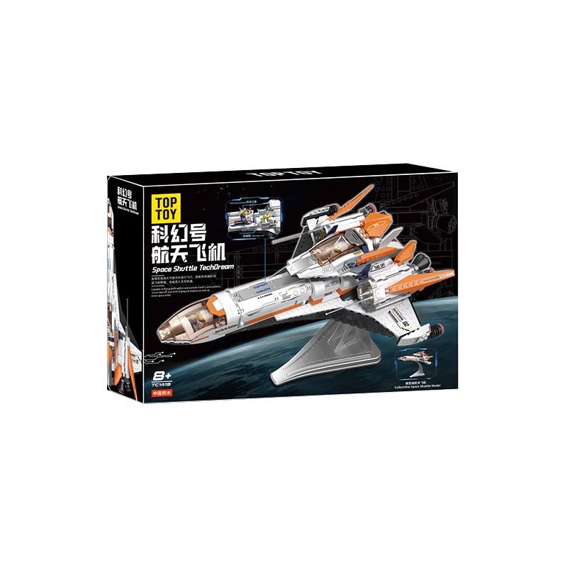 TOP TOY TC1419 1419 KHOA HỌC VIỄN TƯỞNG TÀU CON THOI bộ đồ chơi xếp lắp ráp ghép mô hình SPACE SHUTTLE TECHDREAM 800 khối