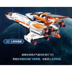 TOP TOY TC1419 1419 KHOA HỌC VIỄN TƯỞNG TÀU CON THOI bộ đồ chơi xếp lắp ráp ghép mô hình SPACE SHUTTLE TECHDREAM 800 khối