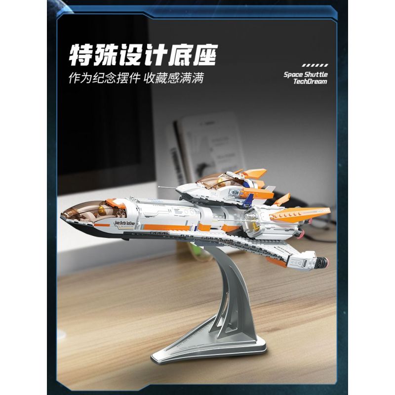 TOP TOY TC1419 1419 KHOA HỌC VIỄN TƯỞNG TÀU CON THOI bộ đồ chơi xếp lắp ráp ghép mô hình SPACE SHUTTLE TECHDREAM 800 khối