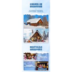 LUMIBRICKS FUNWHOLE F9041 9041 NGÔI NHÀ CỔ ĐIỂN CABIN TRƯỢT TUYẾT bộ đồ chơi xếp lắp ráp ghép mô hình Creator Sáng Tạo 2187 khối