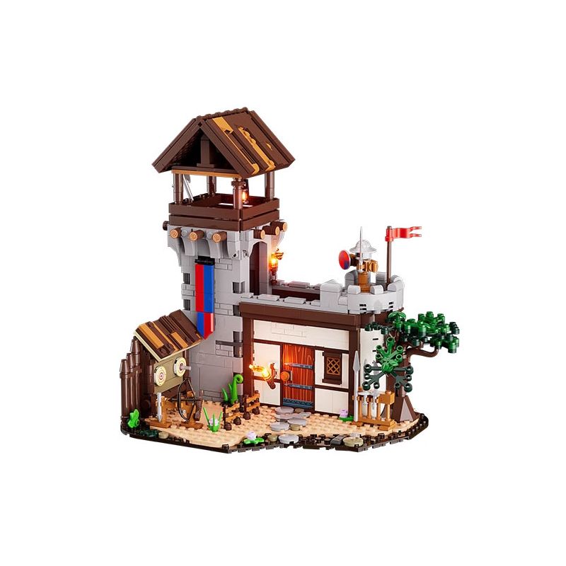 FUNWHOLE F9048 9048 non Lego THỜI TRUNG CỔ SÂN TẬP BINH SĨ bộ đồ chơi xếp lắp ráp ghép mô hình Medieval Castle Chiến Tranh Trung Cổ 964 khối