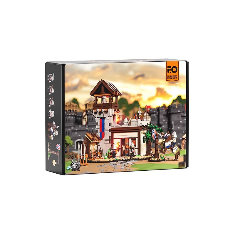 LUMIBRICKS FUNWHOLE F9048 9048 THỜI TRUNG CỔ SÂN TẬP BINH SĨ bộ đồ chơi xếp lắp ráp ghép mô hình Medieval Castle Chiến Tranh Trung Cổ 964 khối