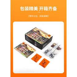 LUMIBRICKS FUNWHOLE F9048 9048 THỜI TRUNG CỔ SÂN TẬP BINH SĨ bộ đồ chơi xếp lắp ráp ghép mô hình Medieval Castle Chiến Tranh Trung Cổ 964 khối