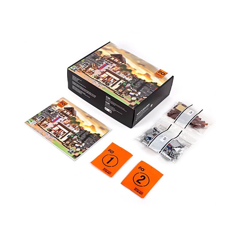 LUMIBRICKS FUNWHOLE F9048 9048 THỜI TRUNG CỔ SÂN TẬP BINH SĨ bộ đồ chơi xếp lắp ráp ghép mô hình Medieval Castle Chiến Tranh Trung Cổ 964 khối