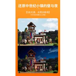 LUMIBRICKS FUNWHOLE F9048 9048 THỜI TRUNG CỔ SÂN TẬP BINH SĨ bộ đồ chơi xếp lắp ráp ghép mô hình Medieval Castle Chiến Tranh Trung Cổ 964 khối