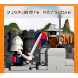 LUMIBRICKS FUNWHOLE F9048 9048 THỜI TRUNG CỔ SÂN TẬP BINH SĨ bộ đồ chơi xếp lắp ráp ghép mô hình Medieval Castle Chiến Tranh Trung Cổ 964 khối