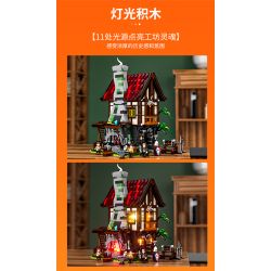 LUMIBRICKS FUNWHOLE F9040 9040 THỜI TRUNG CỔ LÒ RÈN bộ đồ chơi xếp lắp ráp ghép mô hình Medieval Castle Chiến Tranh Trung Cổ 1595 khối