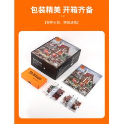 LUMIBRICKS FUNWHOLE F9040 9040 THỜI TRUNG CỔ LÒ RÈN bộ đồ chơi xếp lắp ráp ghép mô hình Medieval Castle Chiến Tranh Trung Cổ 1595 khối